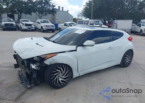 2014 Hyundai Veloster Base W/Black from USA, damaged, VIN KMHTC6AD8EU215792